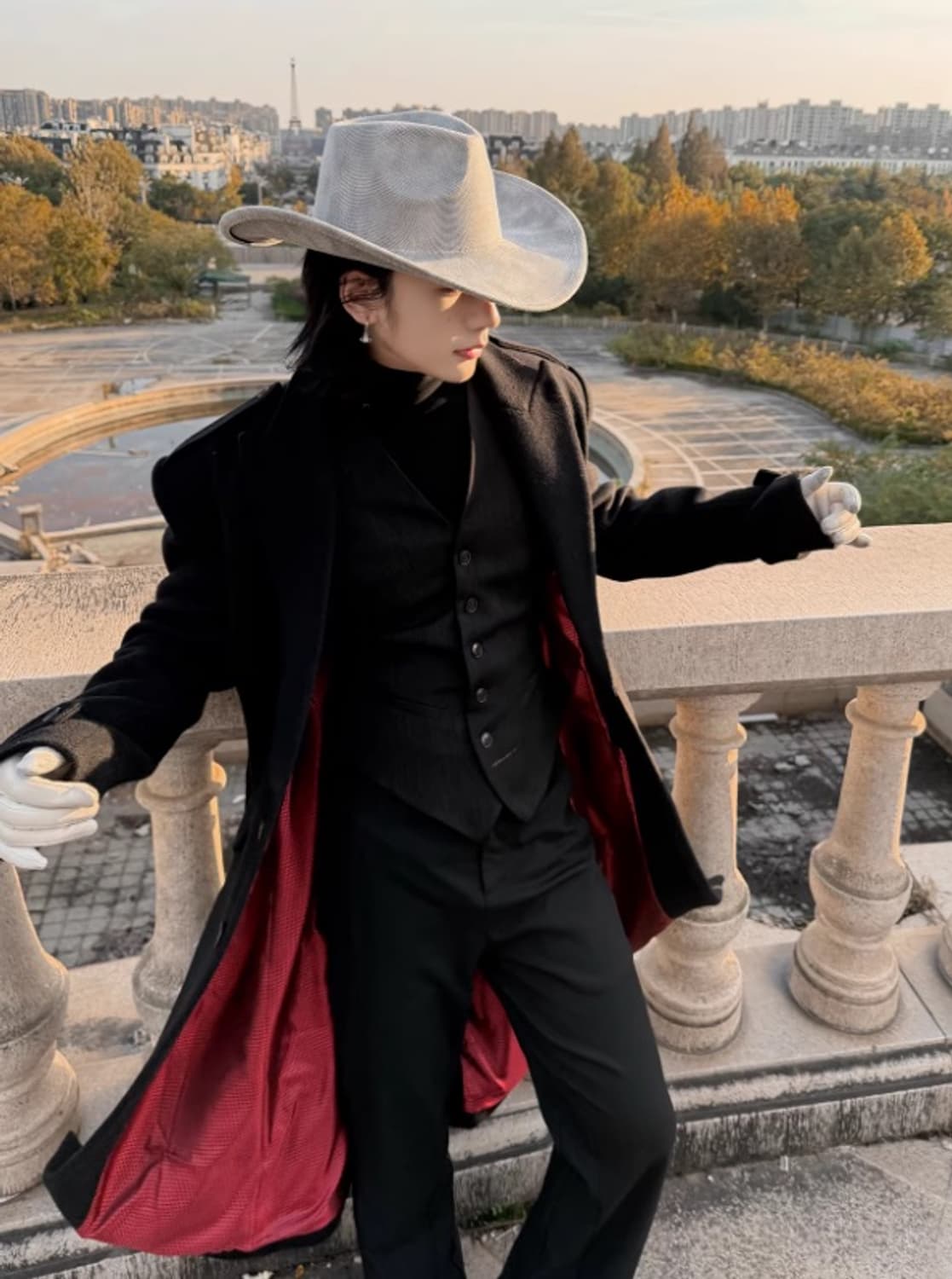 발리톤 / 패딩 숄더 버클 울 코트 / L ( 105) 상품이미지4