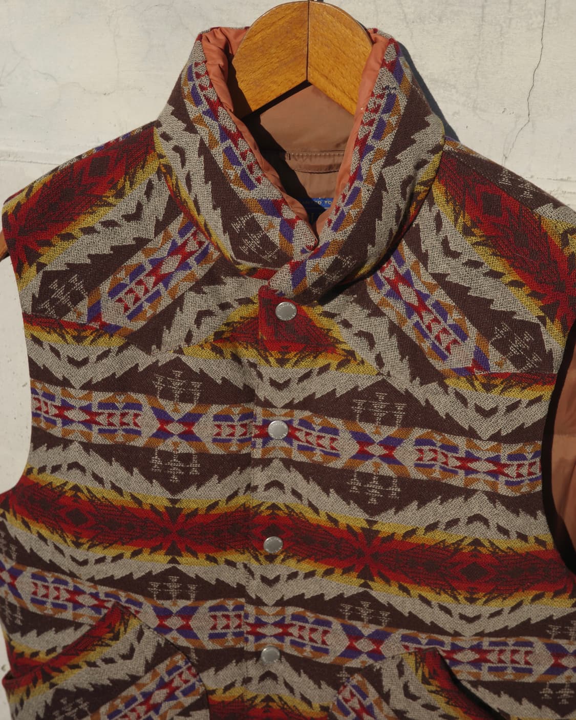 빈티지 펜들턴 아즈텍 패턴 다운 베스트 상품이미지2