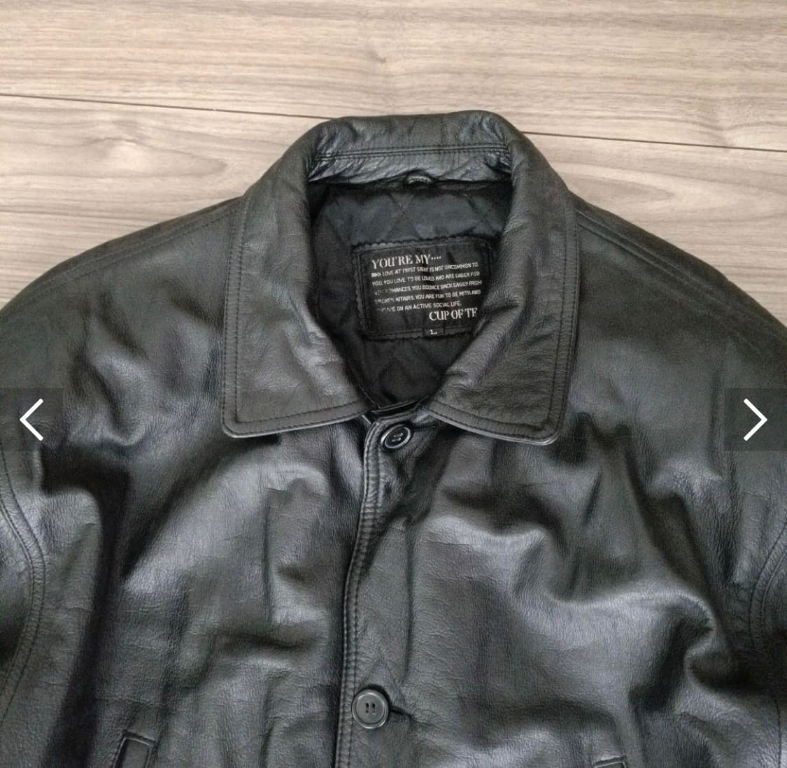 빈티지 누빔 레더 자켓  상품이미지2