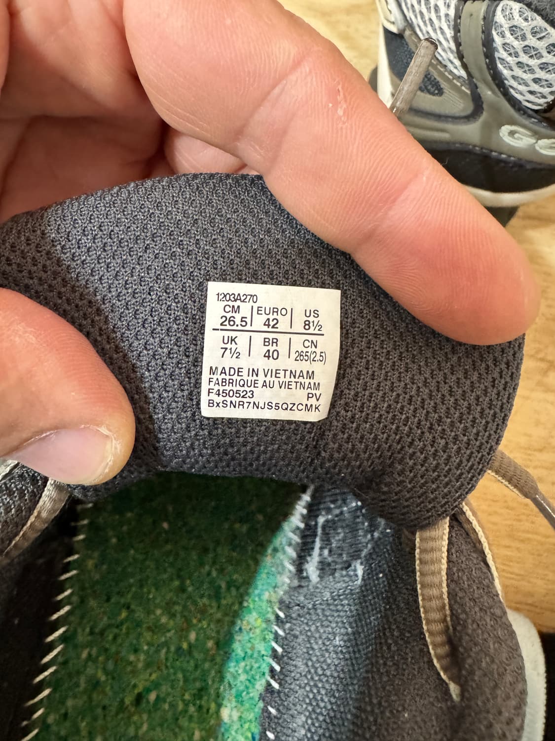 아식스 젤 퀀텀 키네틱 버치 다크타우페 265cm 상품이미지5