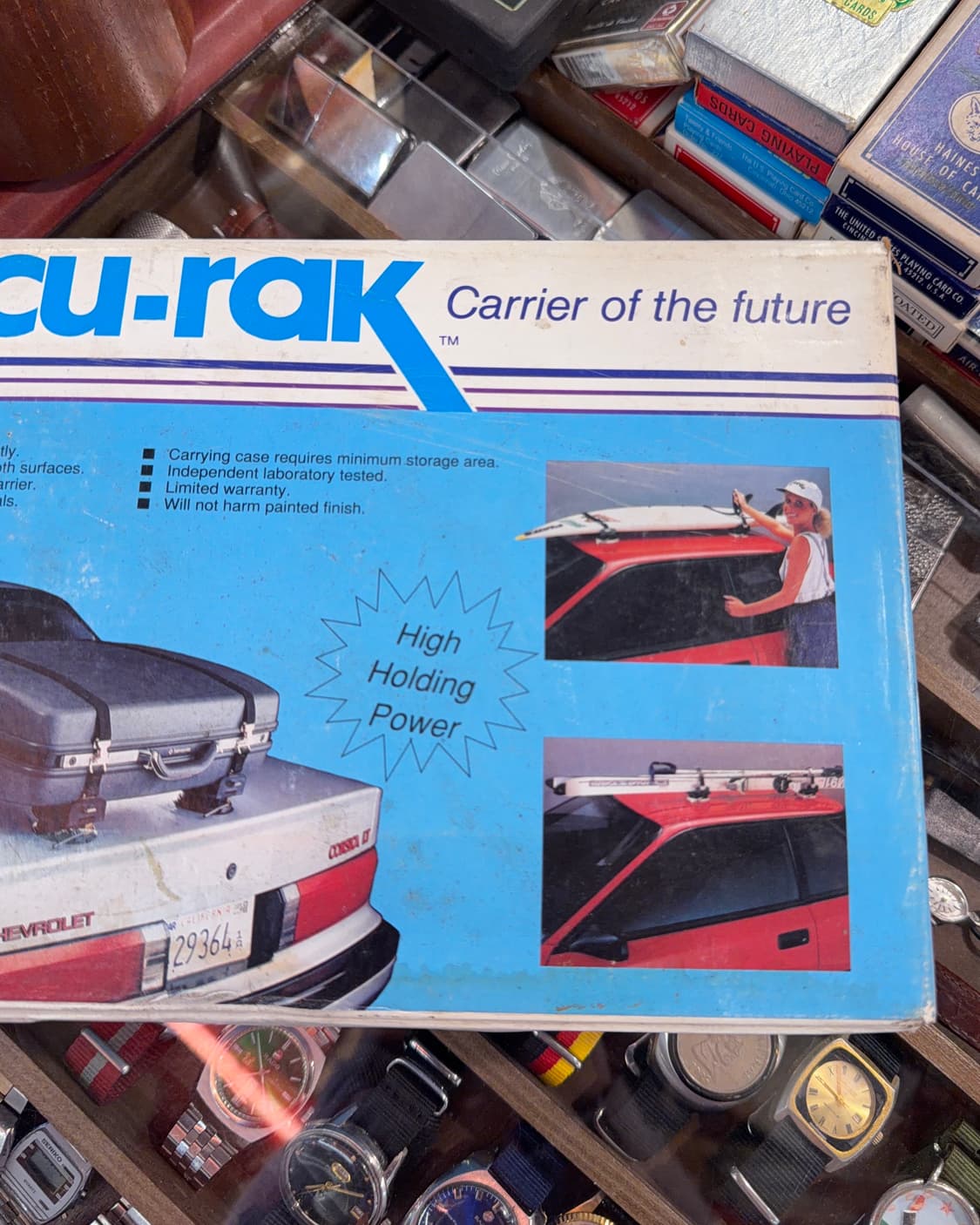 빈티지 소품 Vacu-Rak 브랜드 진공 차량 탑 랙 캐리어 상품이미지2