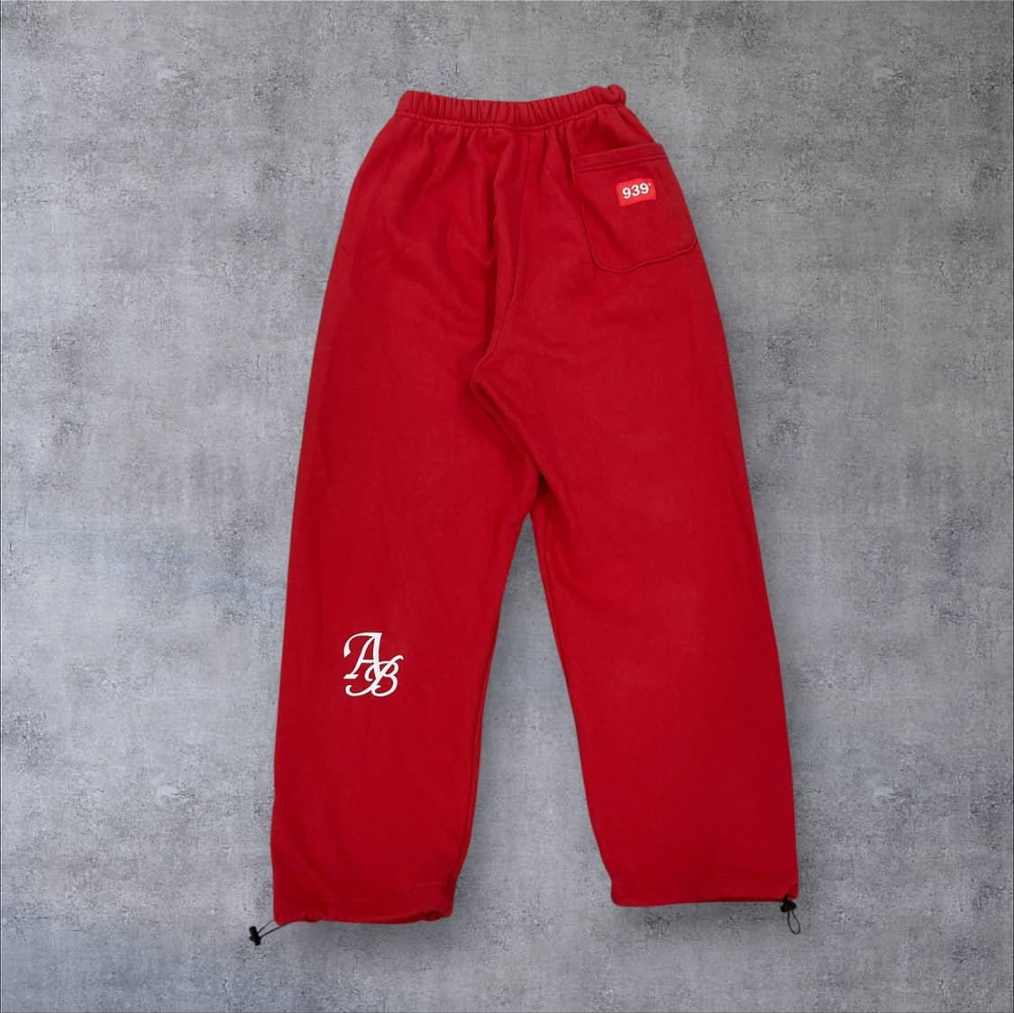 아카이브 볼드 939 로고 레드 스웻 팬츠 상품이미지2