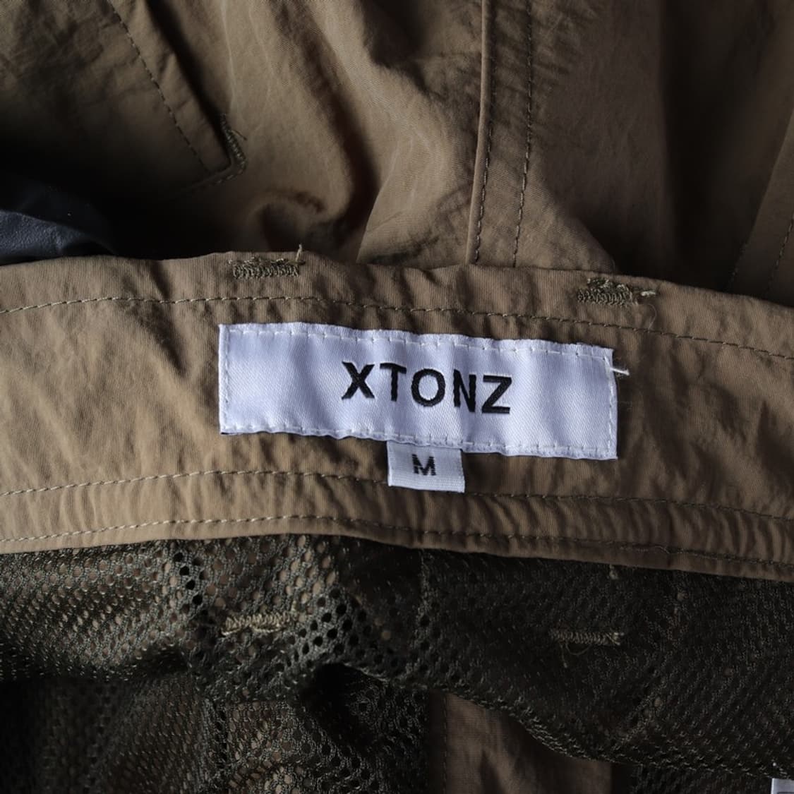 엑스톤즈 나일론 셔링 파라슈트 카고 팬츠 브라운 M 상품이미지6
