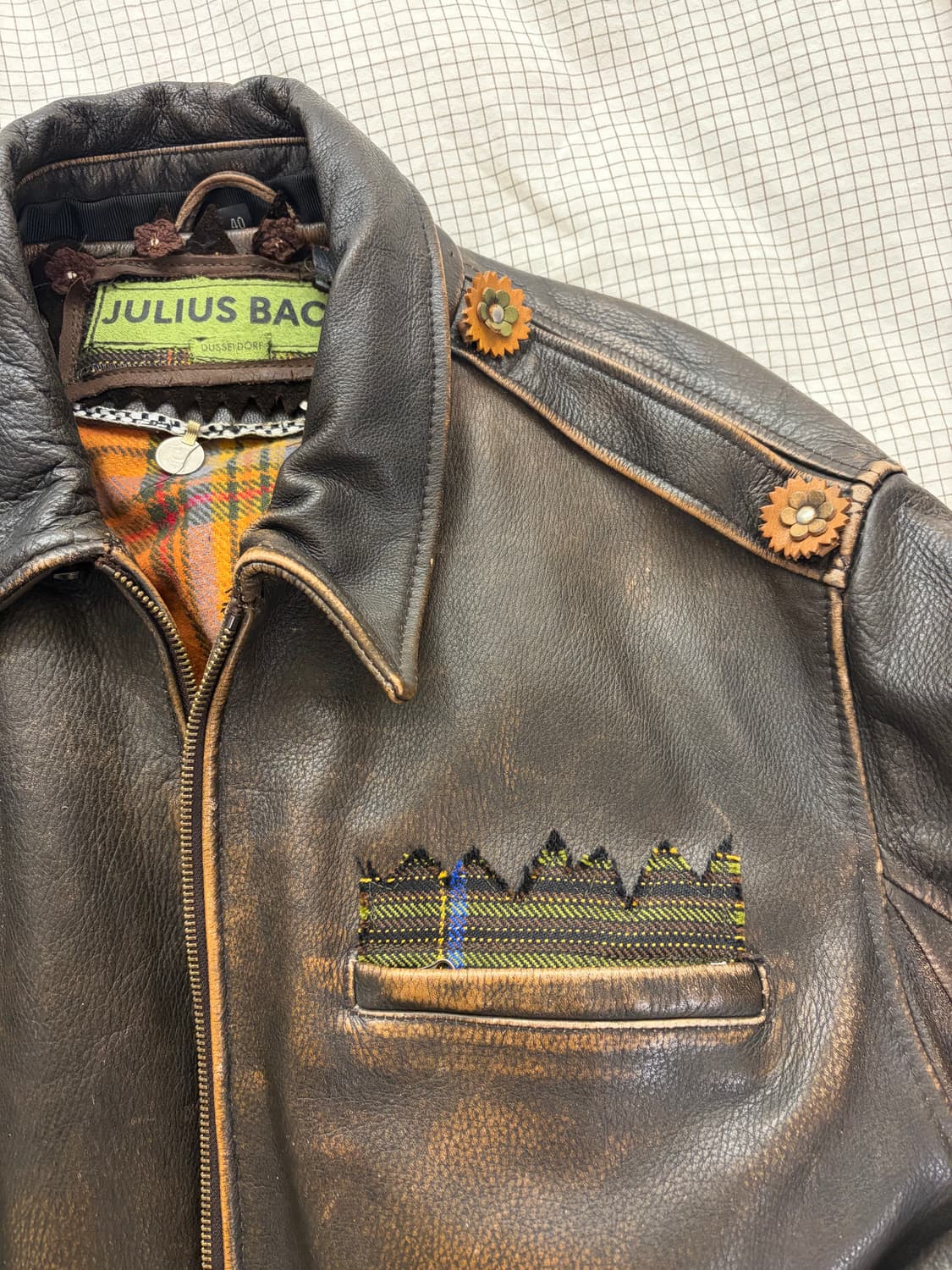 Julius Bach 빈티지 커스텀 레더자켓  상품이미지3