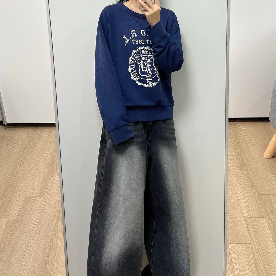 폴로 랄프로렌 빅로고 네이비 맨투맨 상품이미지1