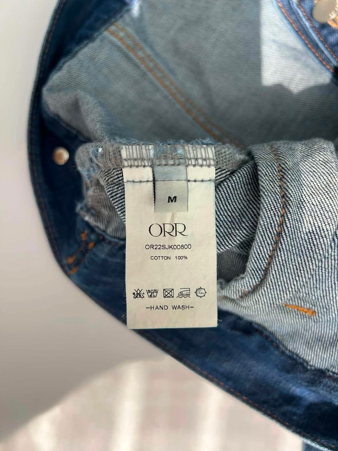 [M] ORR 오르 진청 투포켓 데님 자켓 상품이미지7