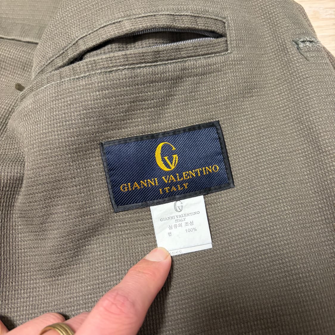 지아니 발렌티노 90s 올드라인 캐주얼 블레이저 자켓 상품이미지4