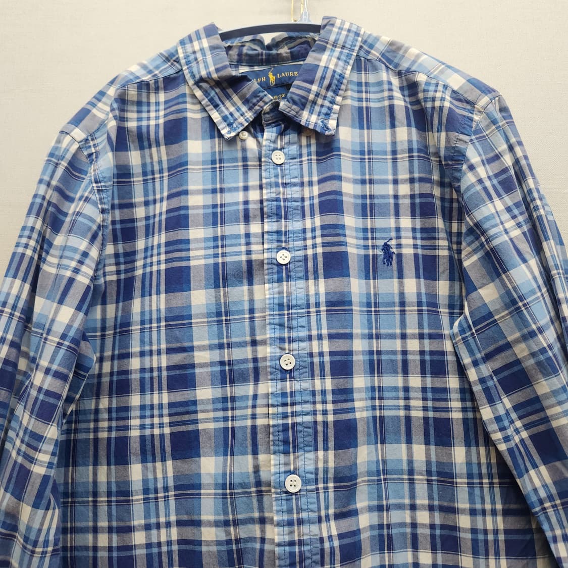 폴로랄프로렌 로고 타탄체크 셔츠 M 상품이미지2