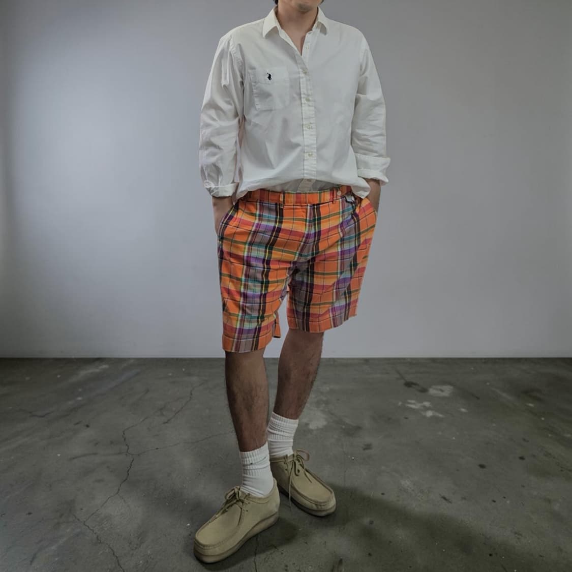 폴로 랄프로렌 마드라스 쇼츠 반바지 38 M0305 상품이미지1