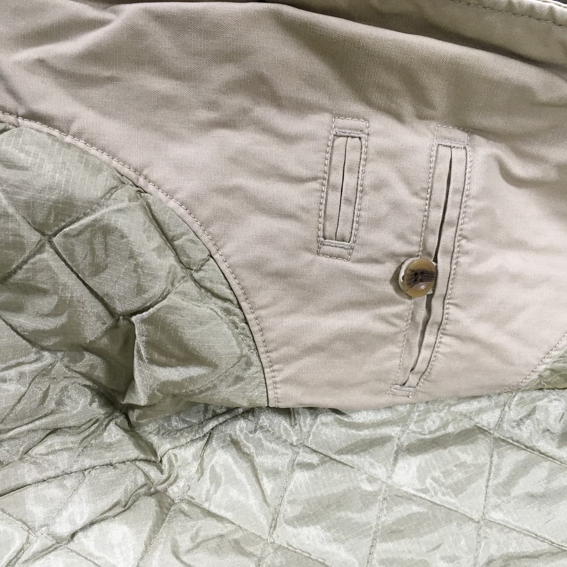 투티/0234 갭 베이지 면 누빔 자켓 야상 코트 상품이미지6