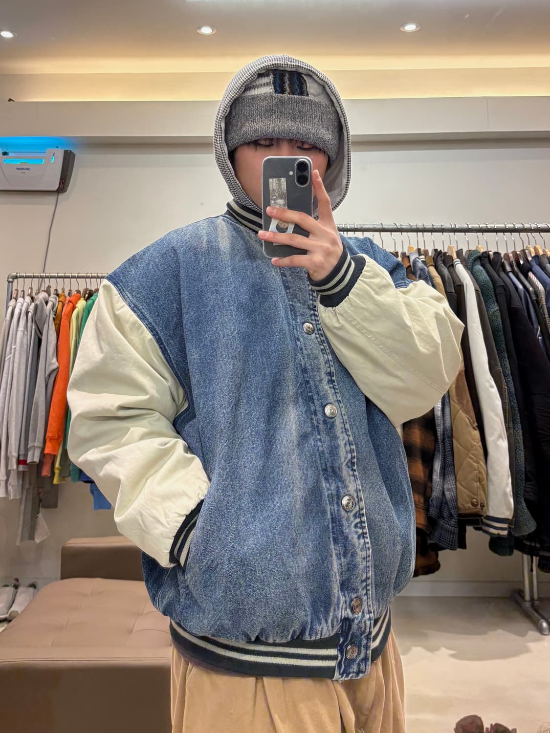 North bay 데님 바시티자켓 상품이미지9