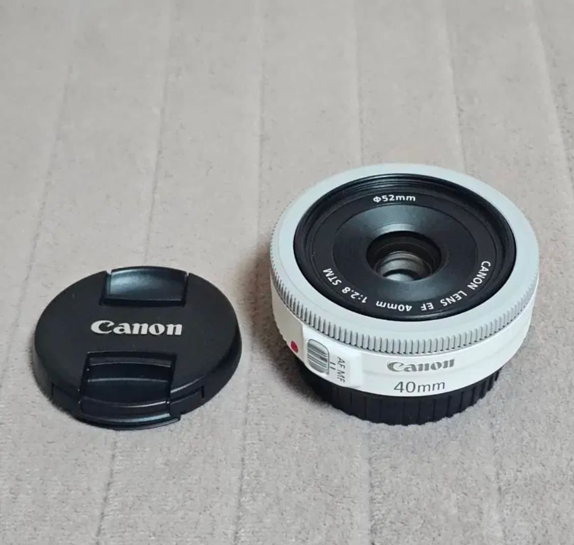 캐논 EF 40mm f/2.8 STM 렌즈 화이트 상품이미지1