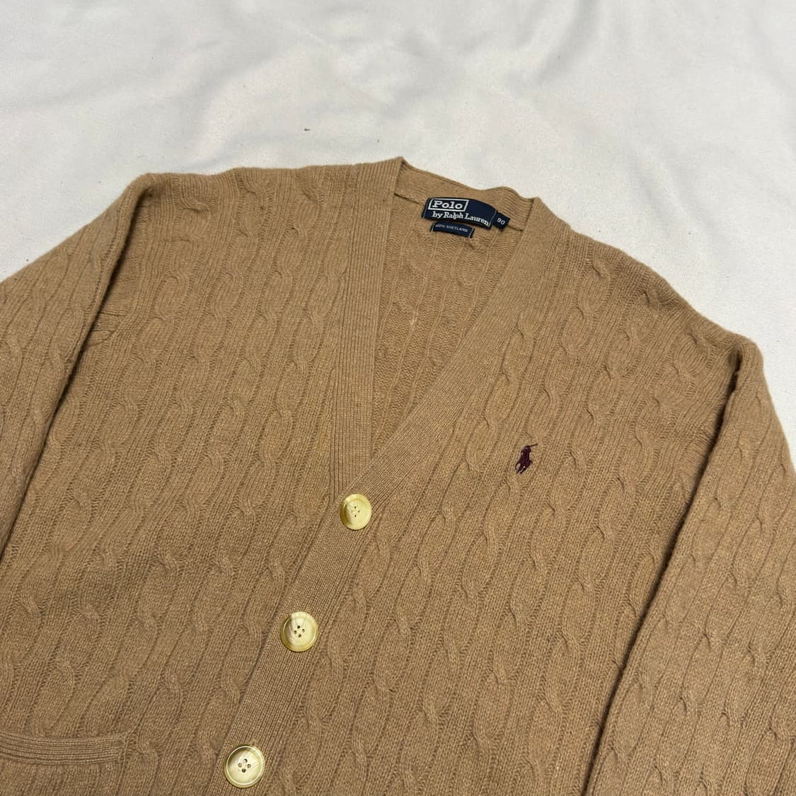 90 폴로랄프로렌 셰틀랜드 케이블 니트 가디건 상품이미지1