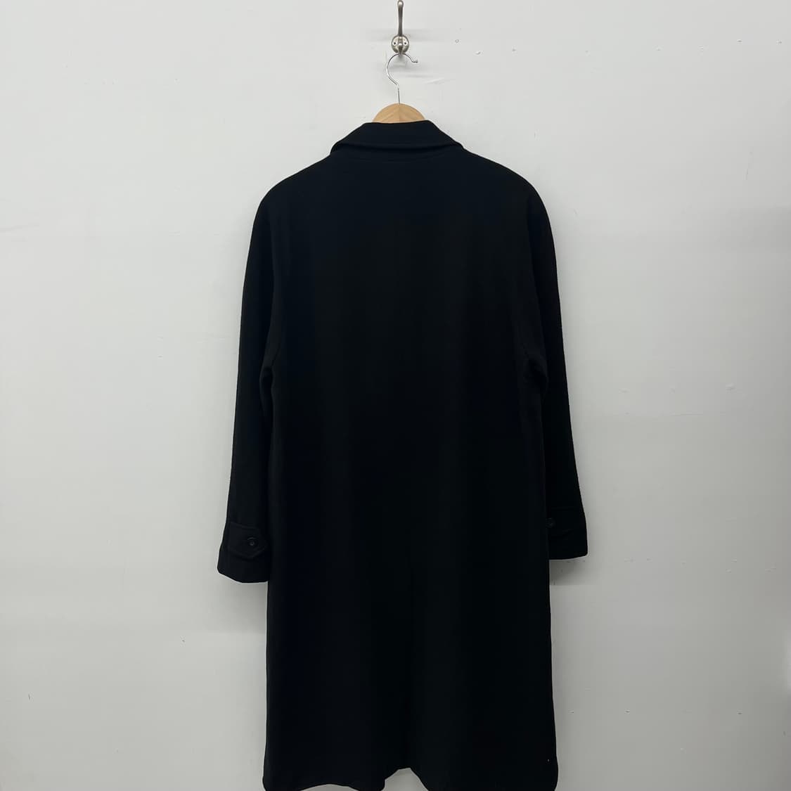 캐시미어 100% 블랙 롱 코트 상품이미지3