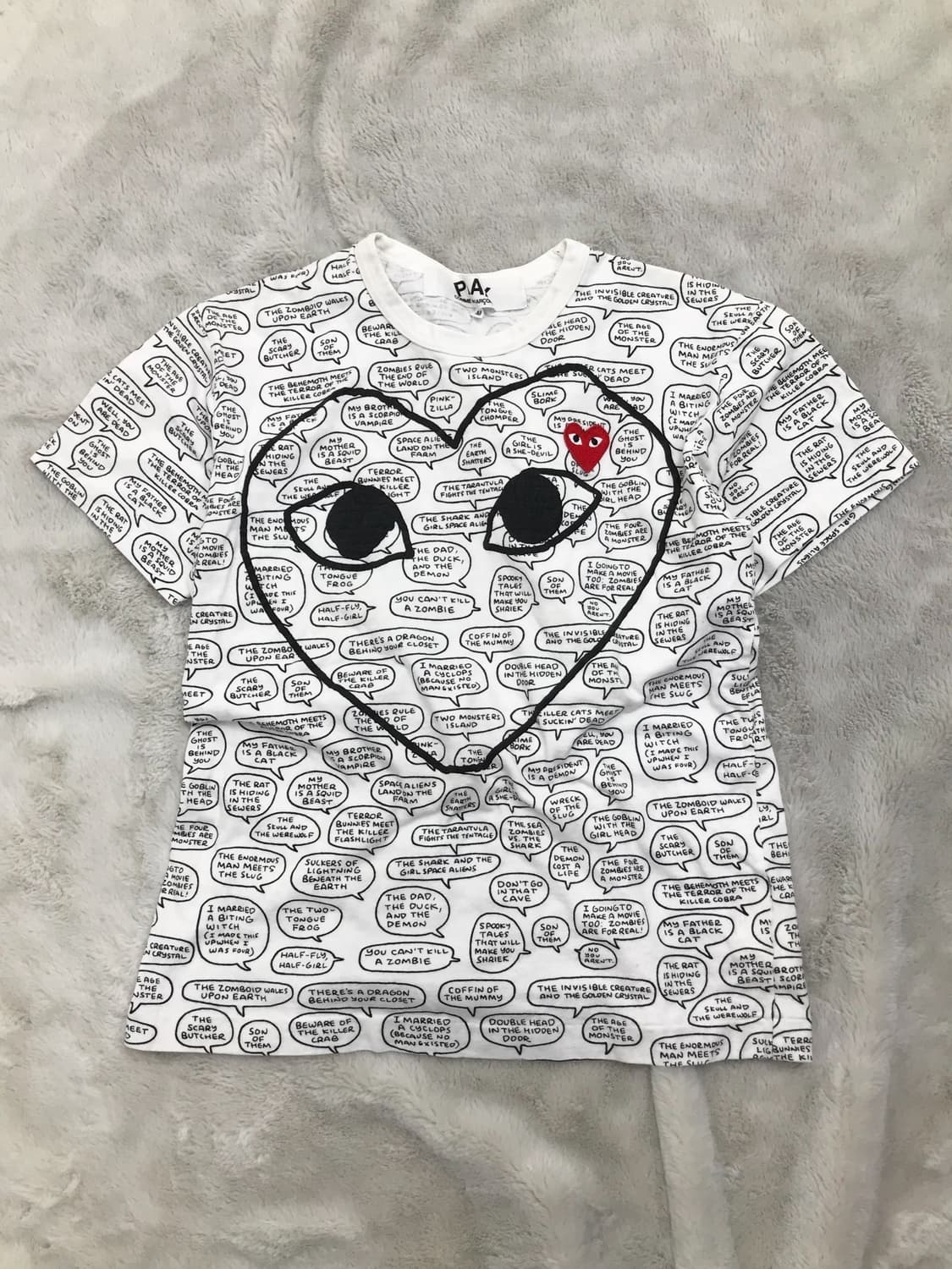 Comme Des Garcons Double Heart T-shirt 상품이미지6