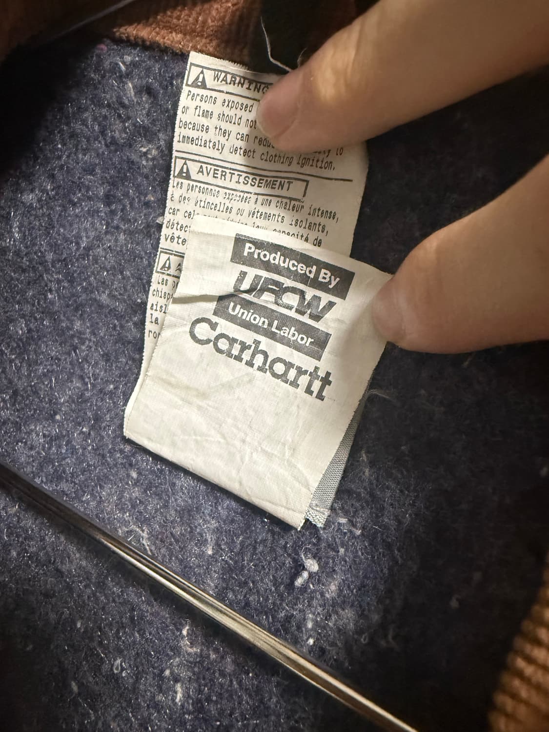 칼하트 디트로이트 자켓 J01 브라운 USA 유니온 빈티지 팔아요 상품이미지3