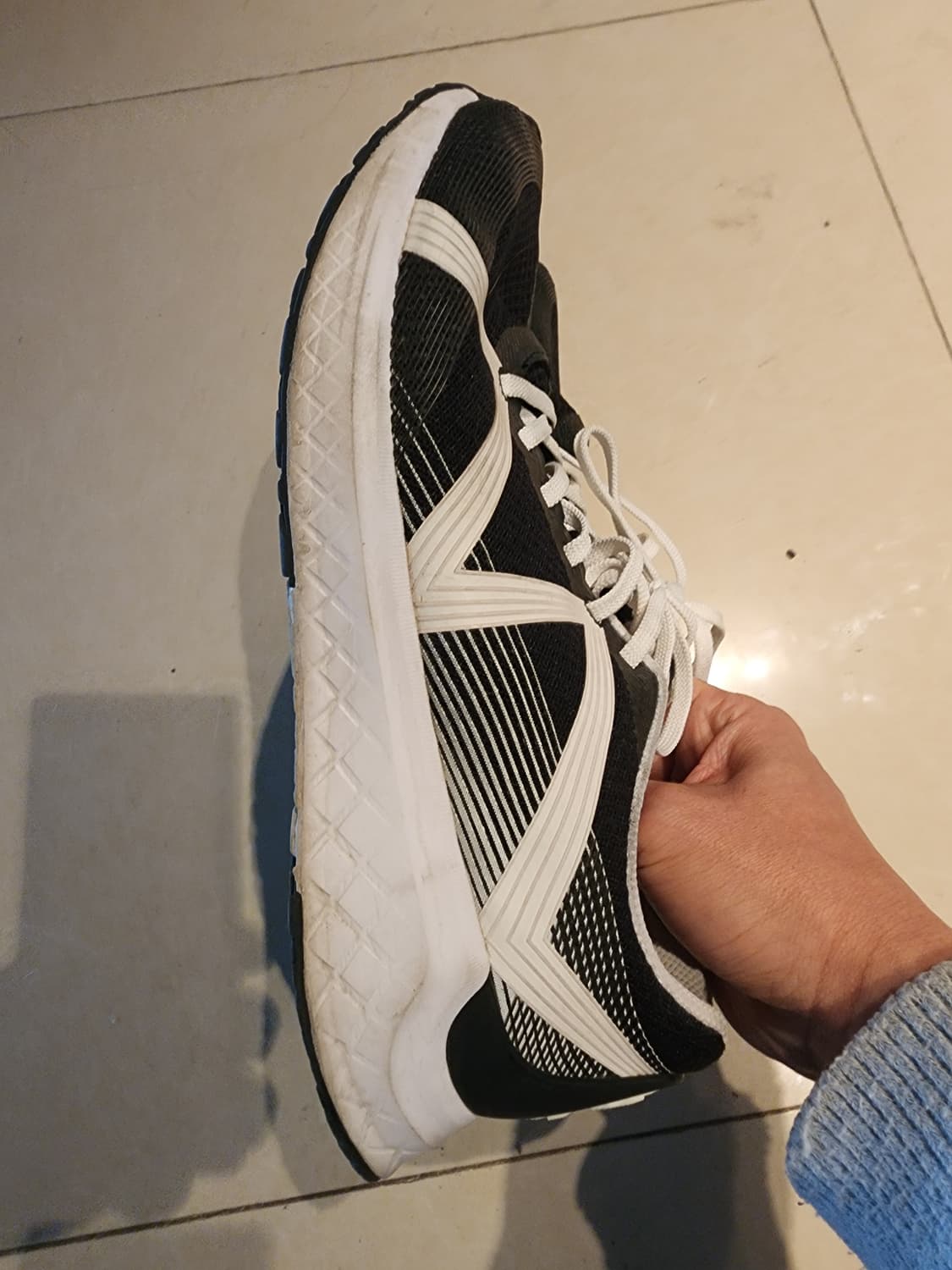 SPYDER 스파이더 블랙/화이트 운동화 팜. 280mm 런닝화 슈즈 상품이미지4