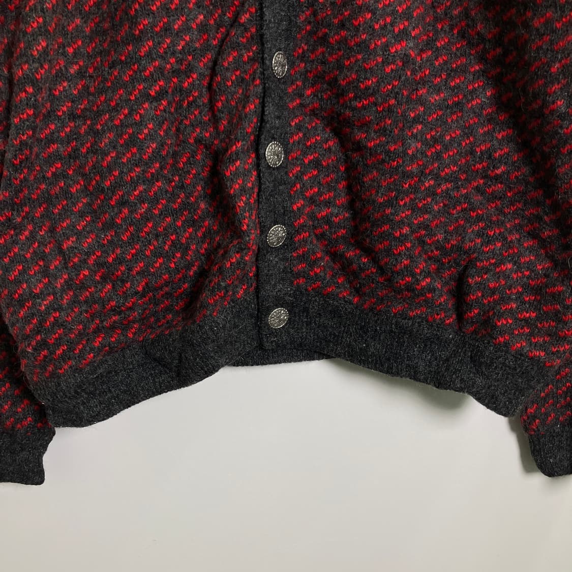 엘엘빈 빈티지 버드아이 울 가디건 XL 상품이미지5