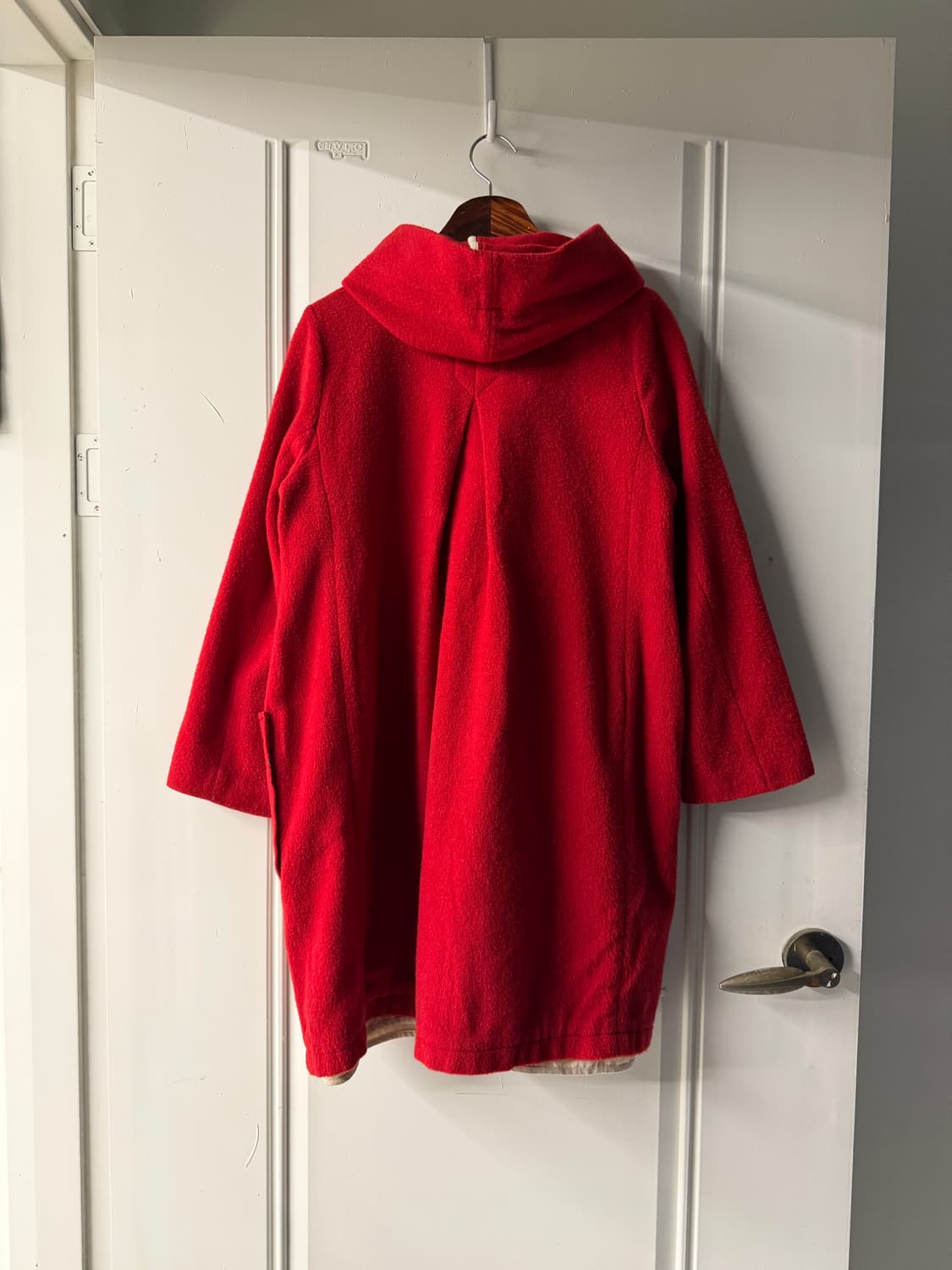 일본빈티지 kha:ki 레드 울 더플코트 상품이미지8