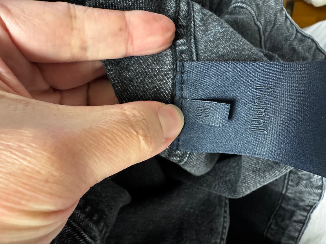 준지 데님후드 흑청 상품이미지5