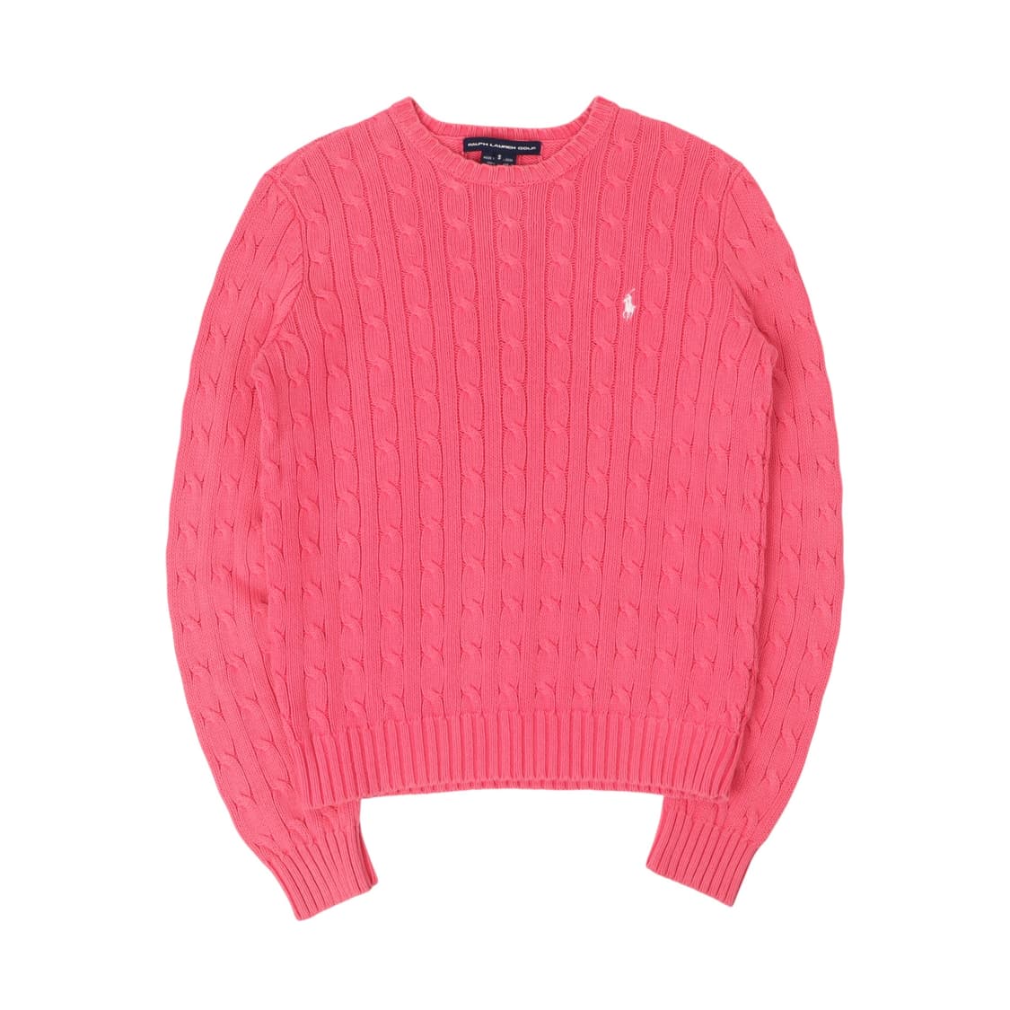 폴로 랄프로렌 핑크 케이블 니트 상품이미지1