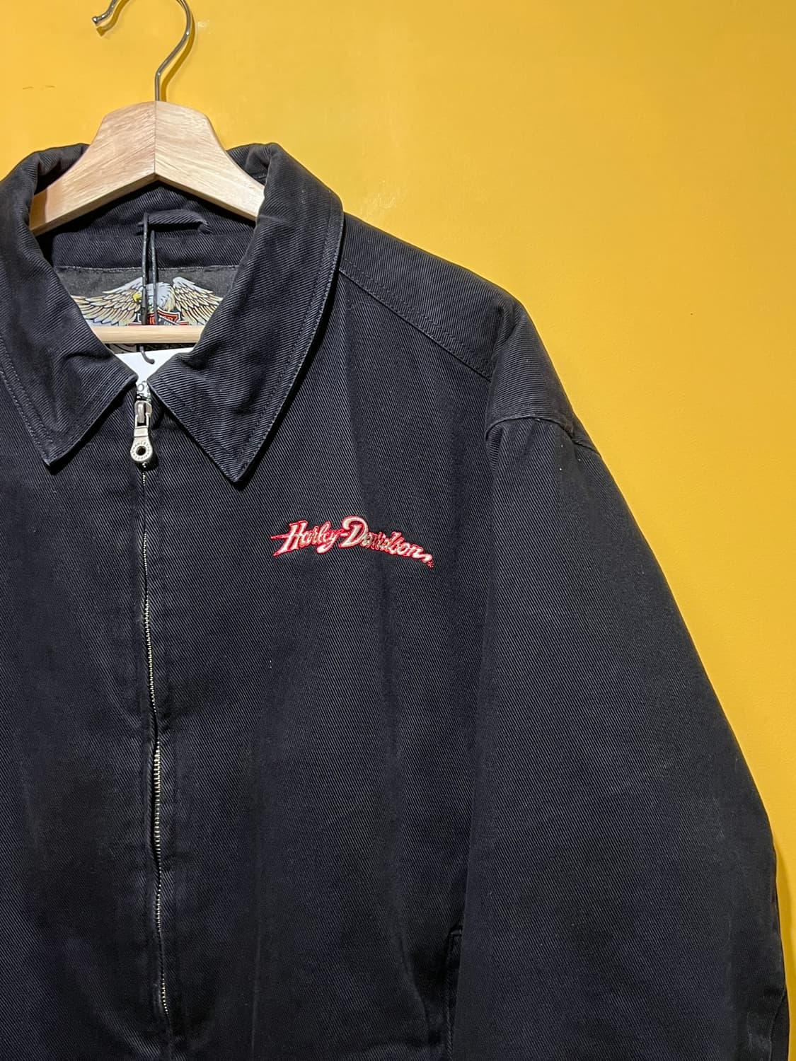 00s 할리데이비슨 코튼 헤비 트윌 캔버스 투웨이 빈티지 자켓 상품이미지4