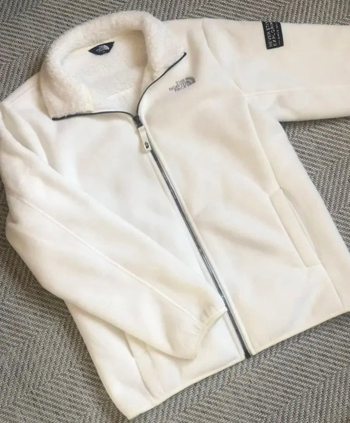 빈티지 노스페이스 화이트 후리스 상품이미지1