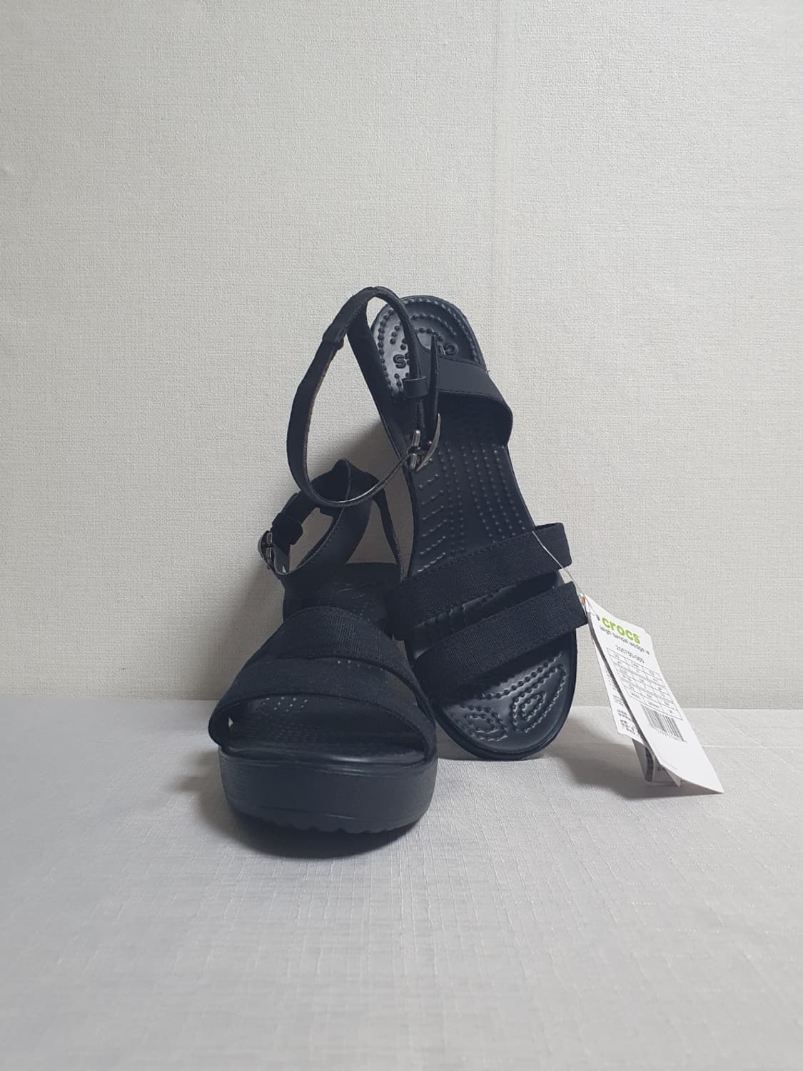 크록스 레이 웨지 샌들 블랙 240mm 상품이미지2