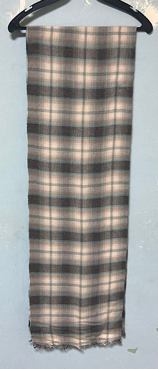 POLO 폴로 여자 롱 머플러 비스코스 추동 체크 거의새거 이태리 상품이미지1