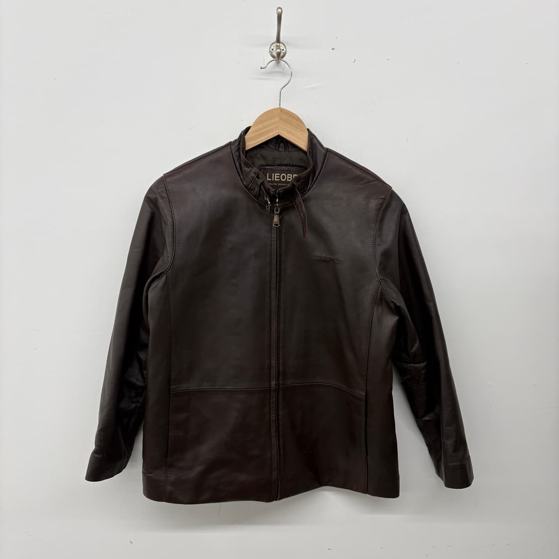 LIEOBEN 소가죽 브라운 자켓 여성 M 상품이미지1