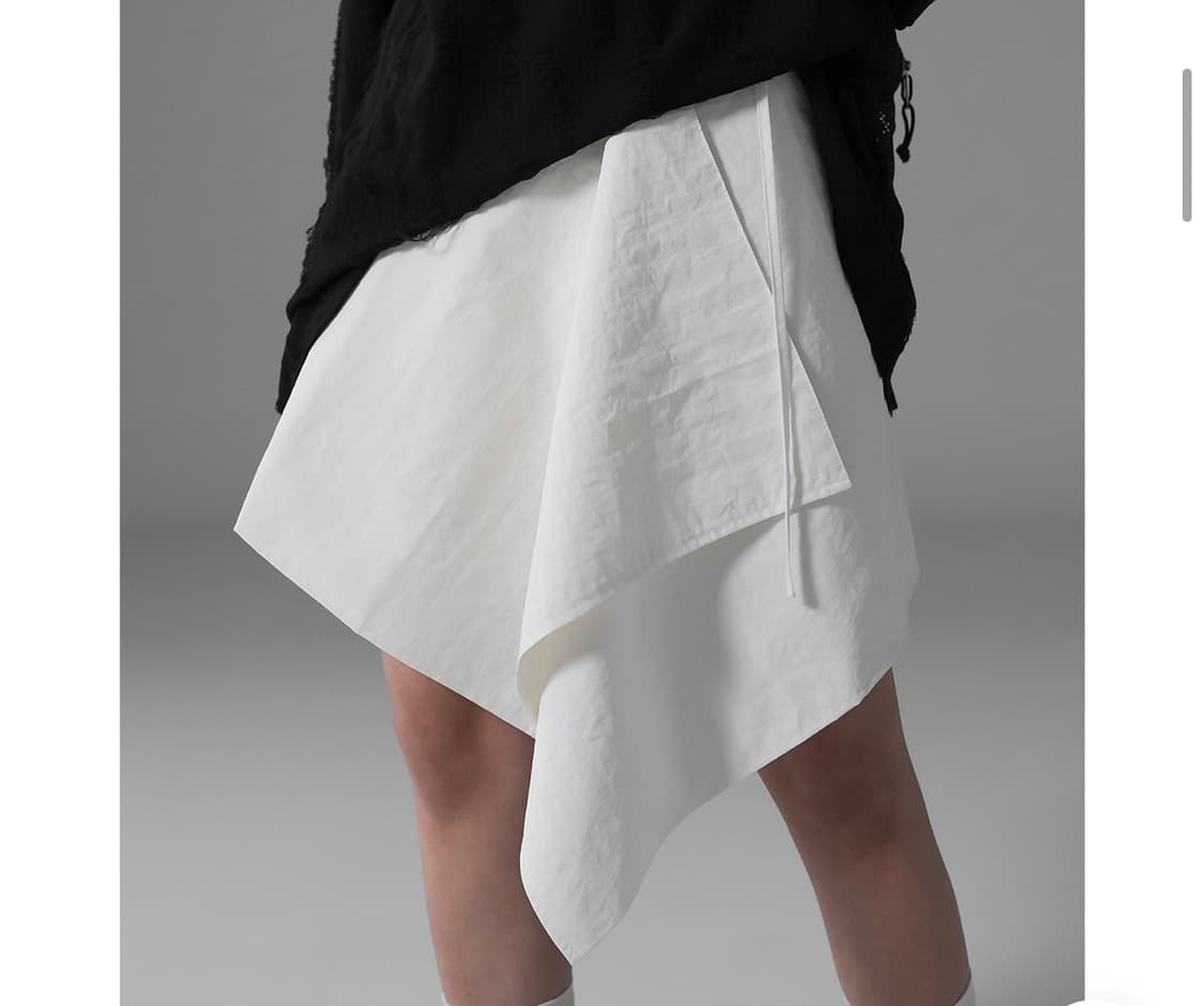 바이너리원 메이드 레이어드 랩스커트 상품이미지3