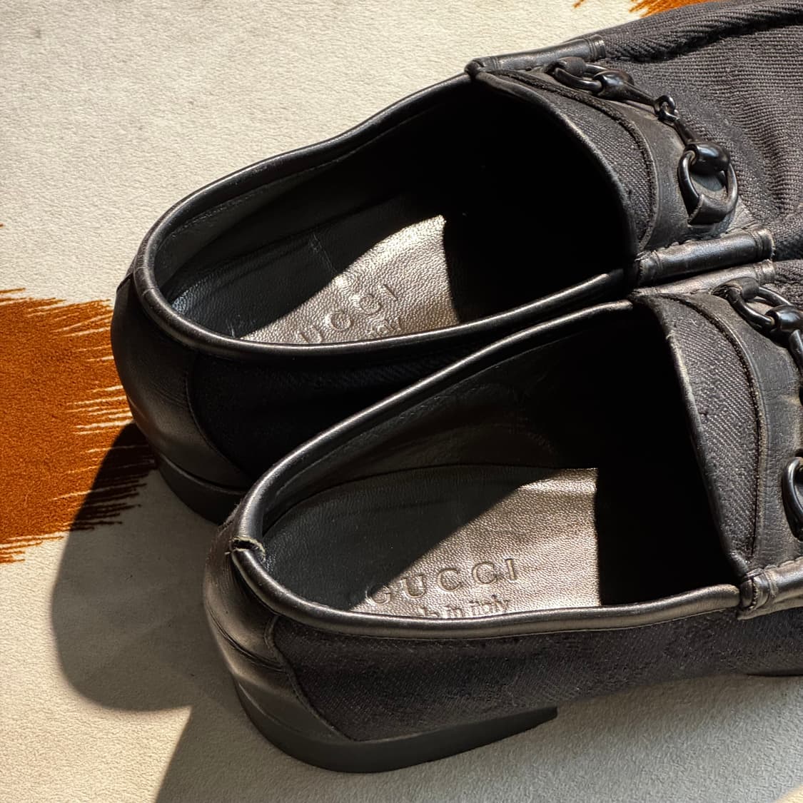 GUCCI 구찌 자카드 홀스빗 로퍼 42 (270) 상품이미지6