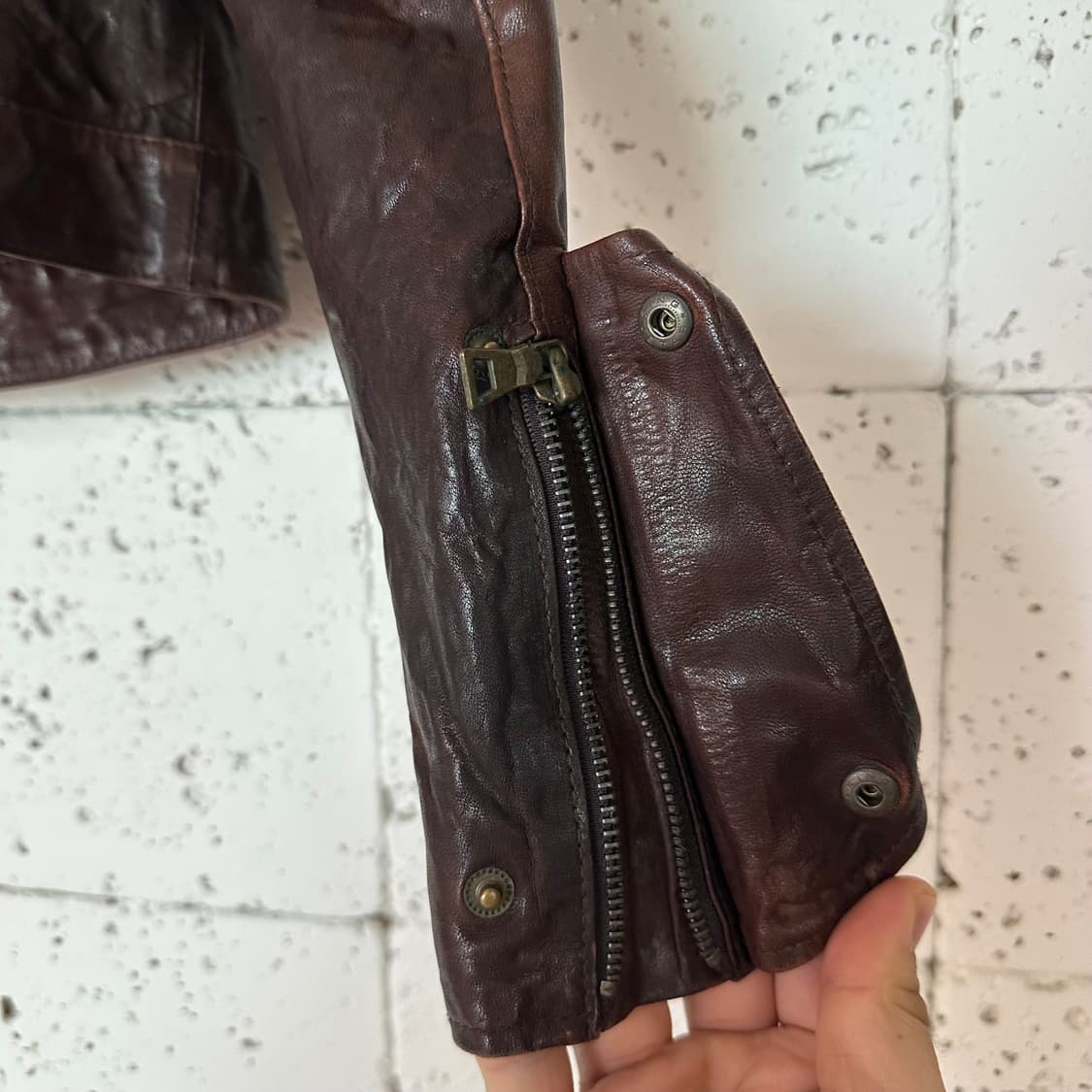 우먼44 양가죽 라이더 자켓 상품이미지5