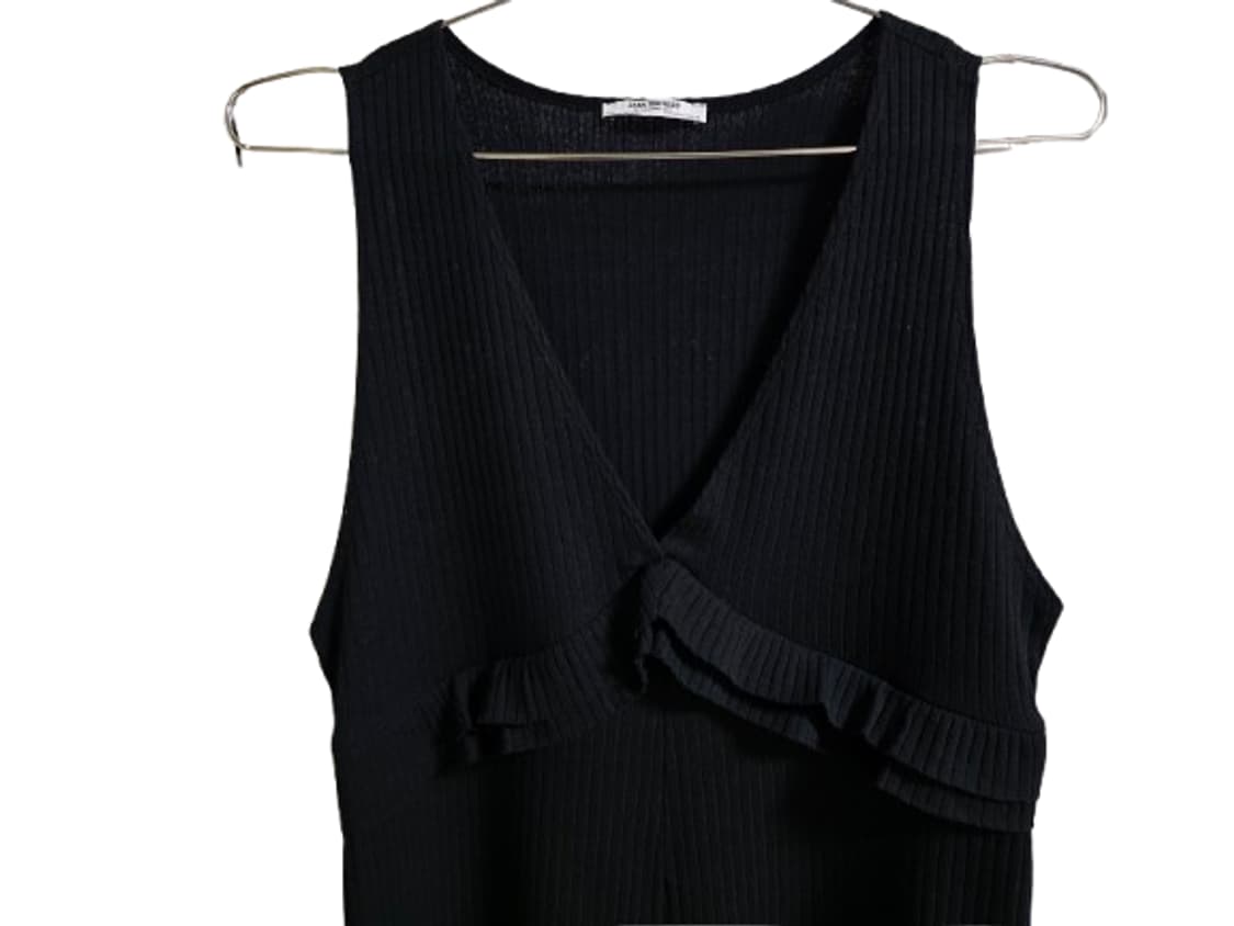 ZARA 자라 블랙 니트골지 점프수트 여성 L
 상품이미지6