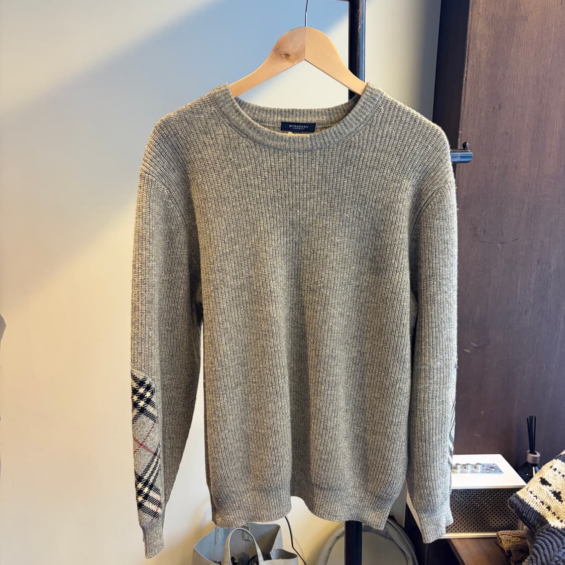 15686 - 버버리 엘보 패치 울 니트 (울 100%) 상품이미지2