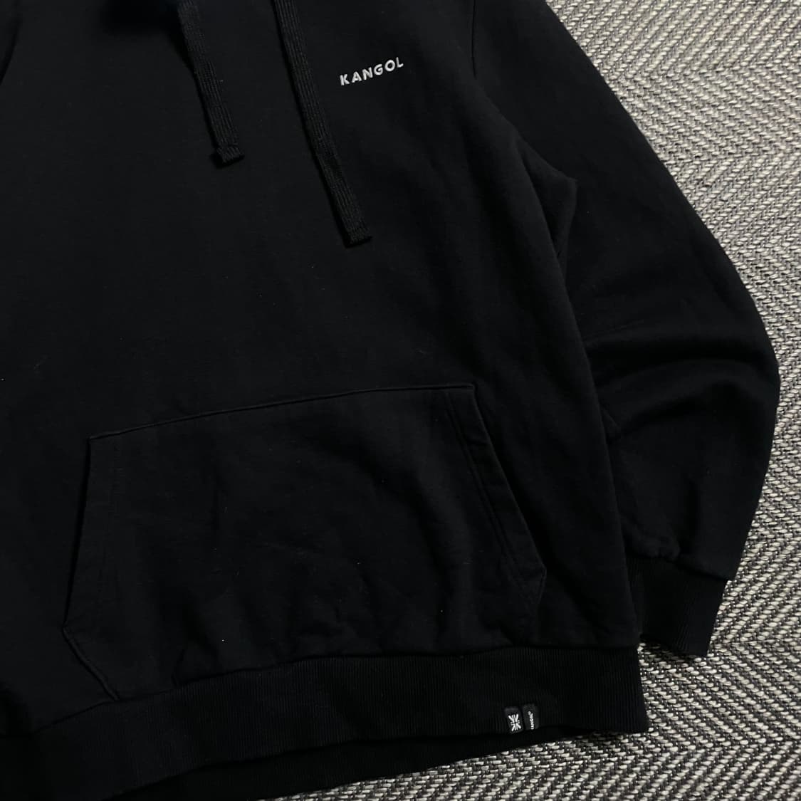 캉골 스몰 자수로고 배색 투톤 후드 티셔츠 o 4239 상품이미지2