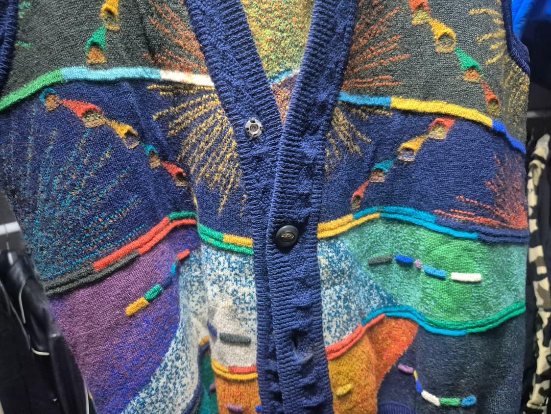 90's 게쿠 오스트레일리아 케이블 니트 베스트 XL 상품이미지3