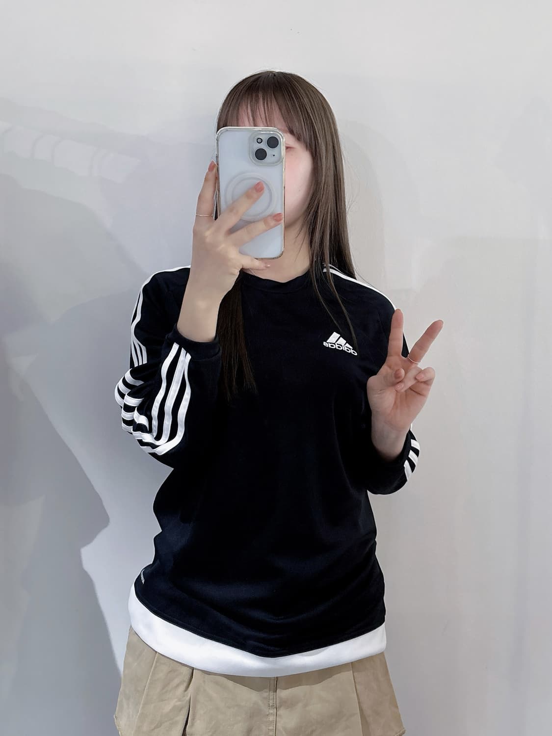 아디다스 블랙 트랙 롱슬리브 상품이미지2