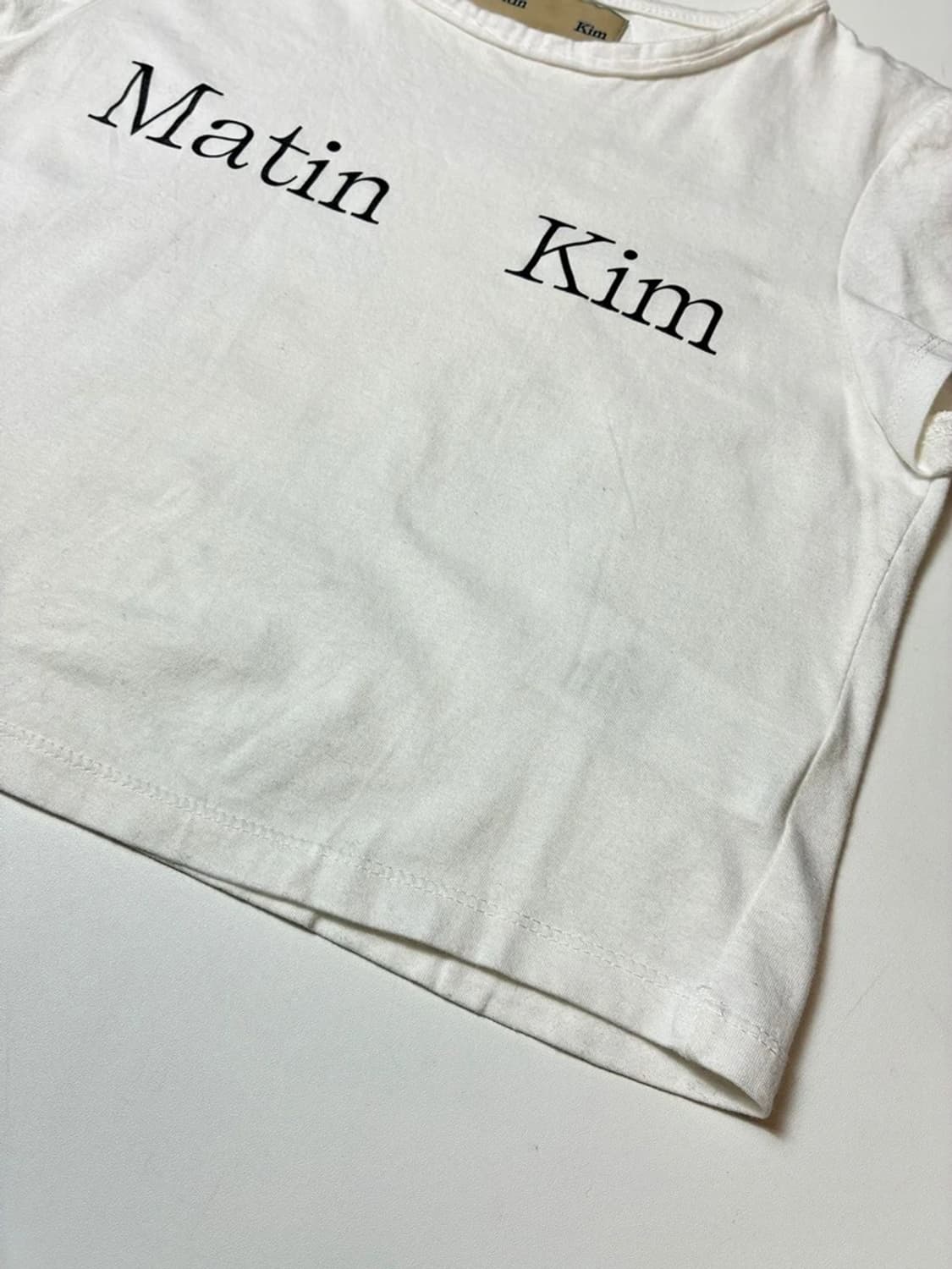 마뗑킴 Matin Kim 21FW 크롭 반팔 티셔츠 PN9045 상품이미지3