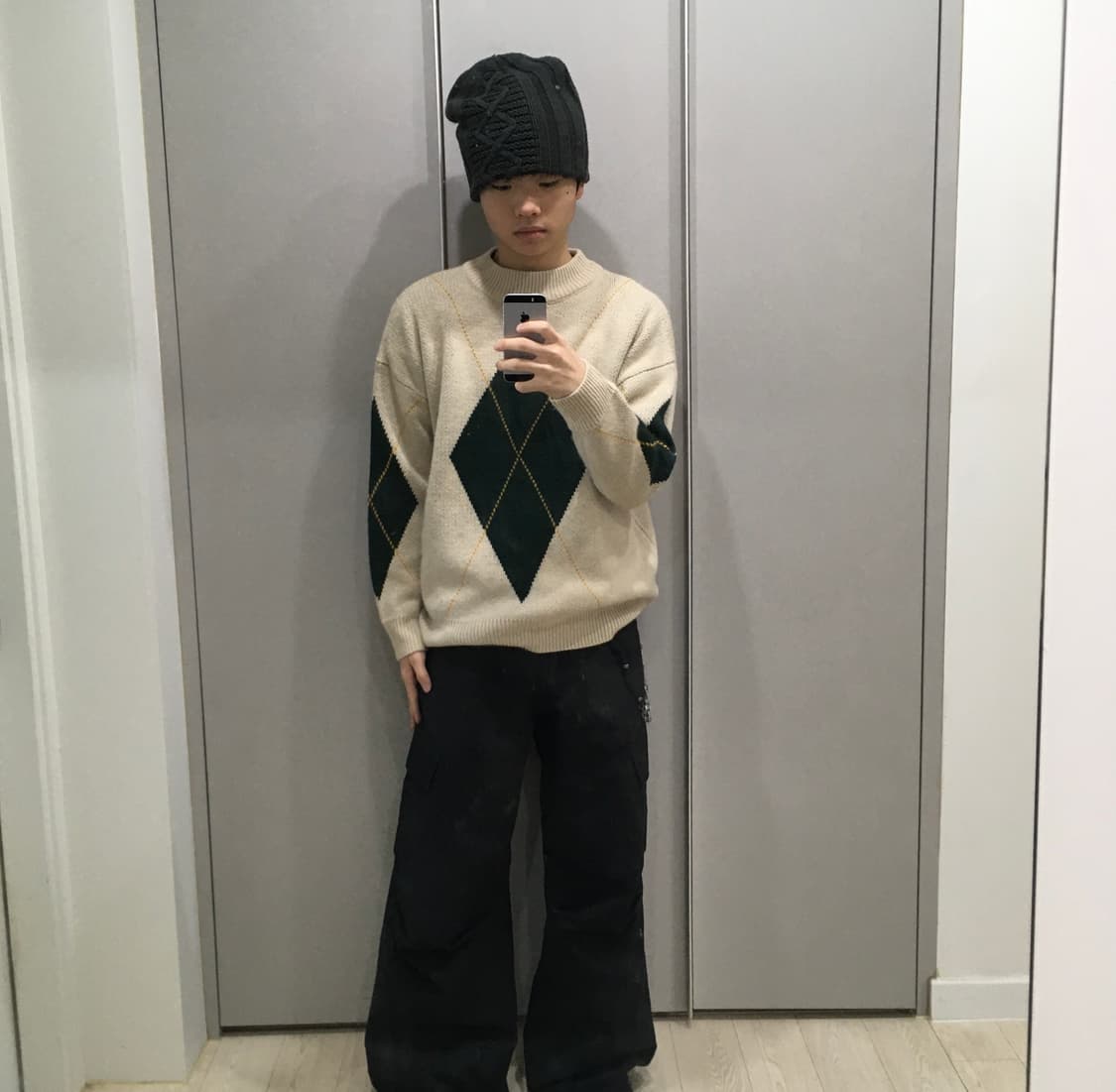 아가일 니트 에잇세컨즈 상품이미지1