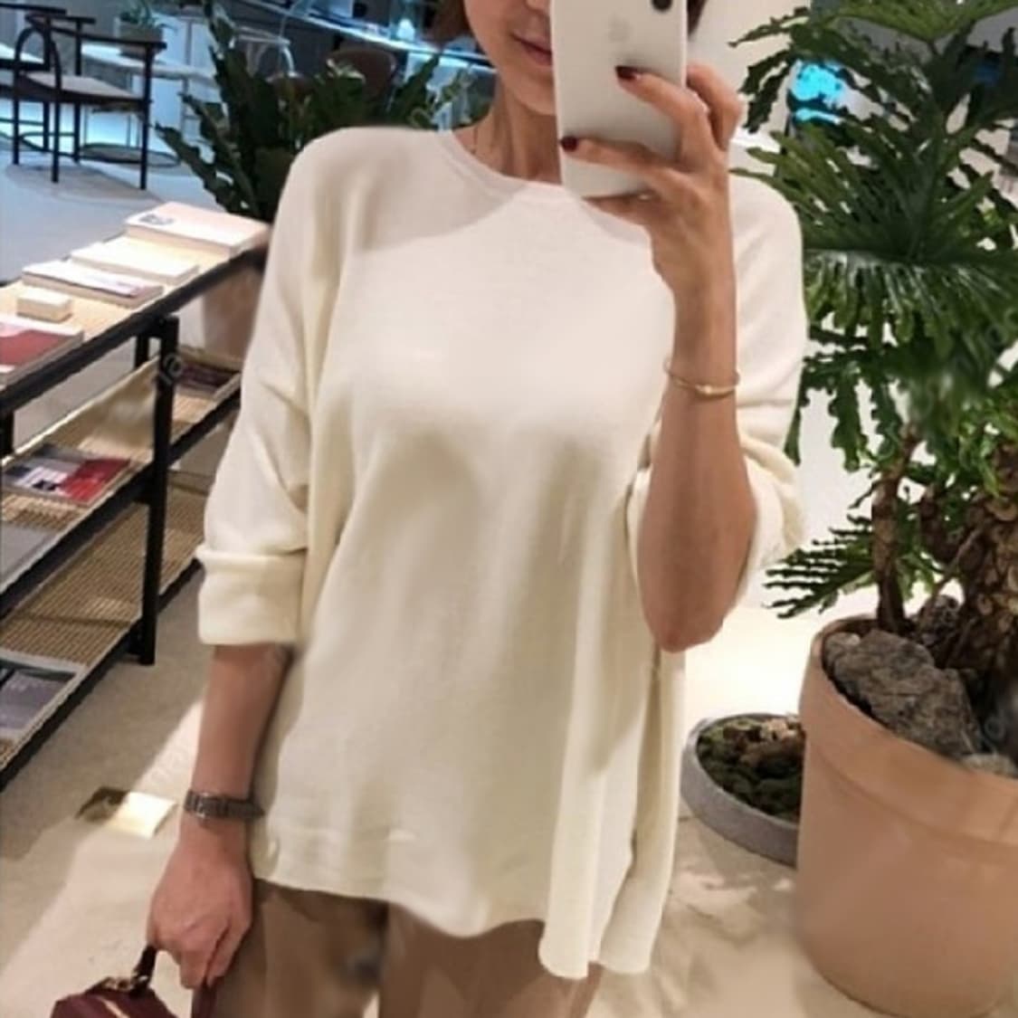 유메르(UMER) 울 니트 프리사이즈 상품이미지2