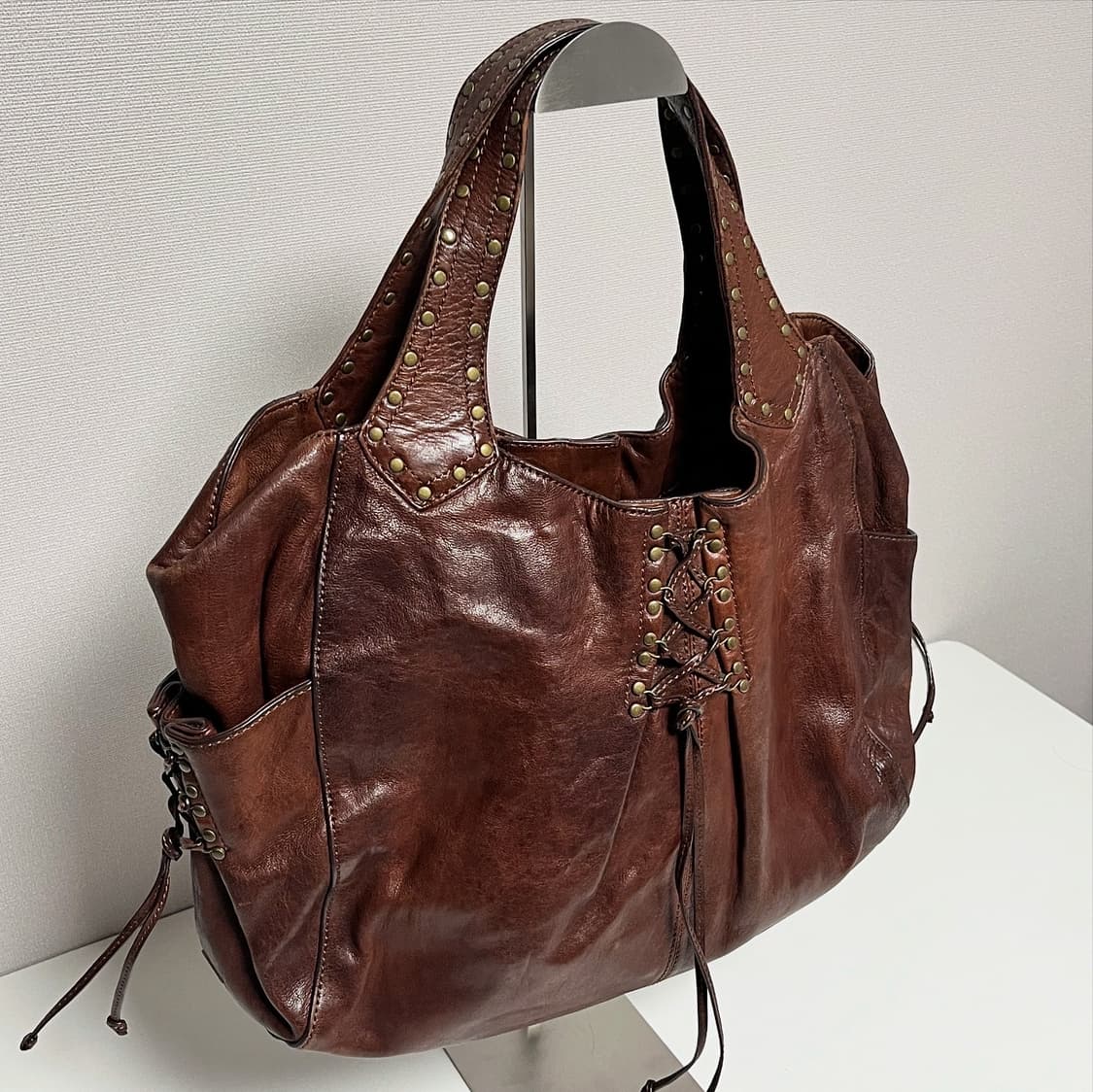 Kooba 일본 빈티지 갸루 Y2K 가죽 보헤미안 웨스턴 숄더백 상품이미지2