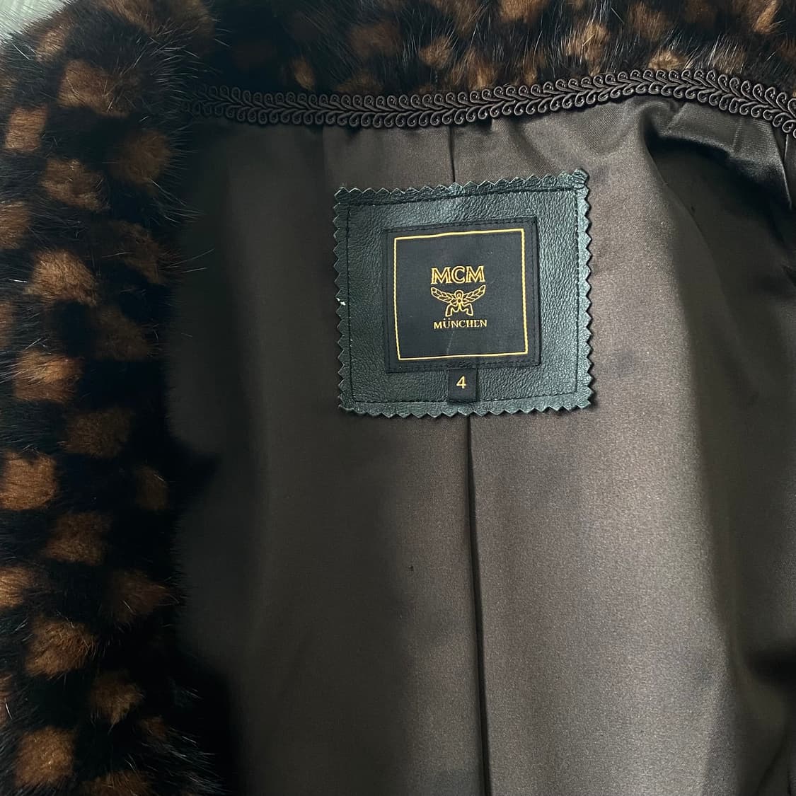 MCM 밍크 재킷 밍크 코트 퍼 자켓 퍼 코트 브라운 44 상품이미지2