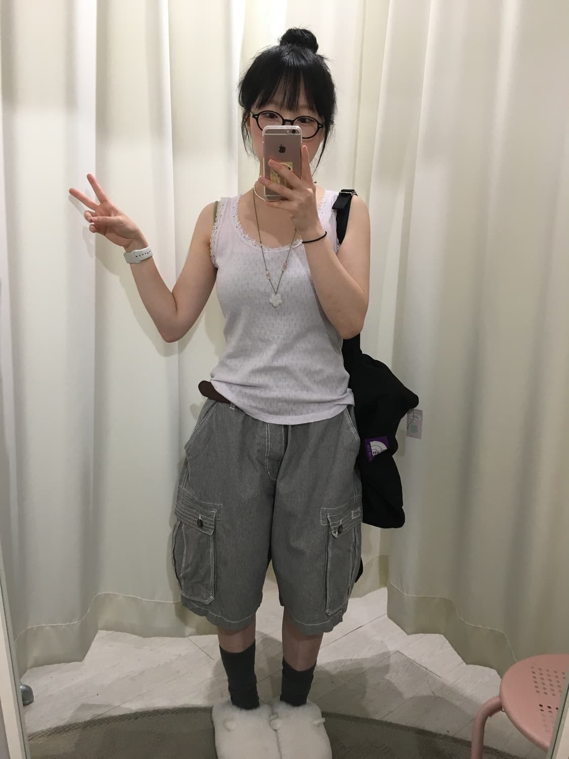 레이스 펀칭 슬리브리스 상품이미지4
