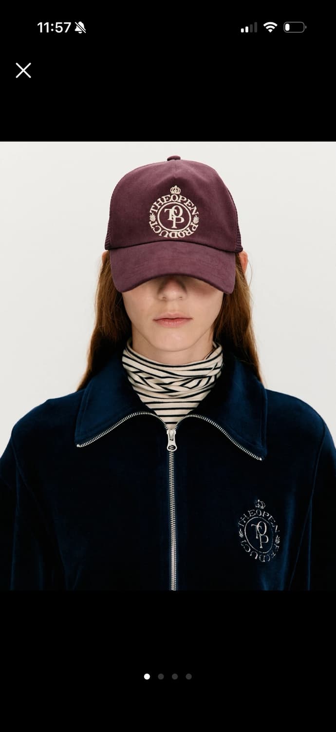 더오픈프로덕트 버건디 볼캡 상품이미지1