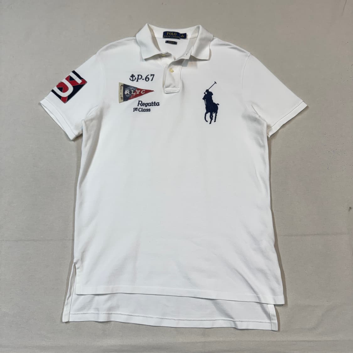 M) 폴로 랄프로렌 플래그 빅포니 반팔 카라티 상품이미지1