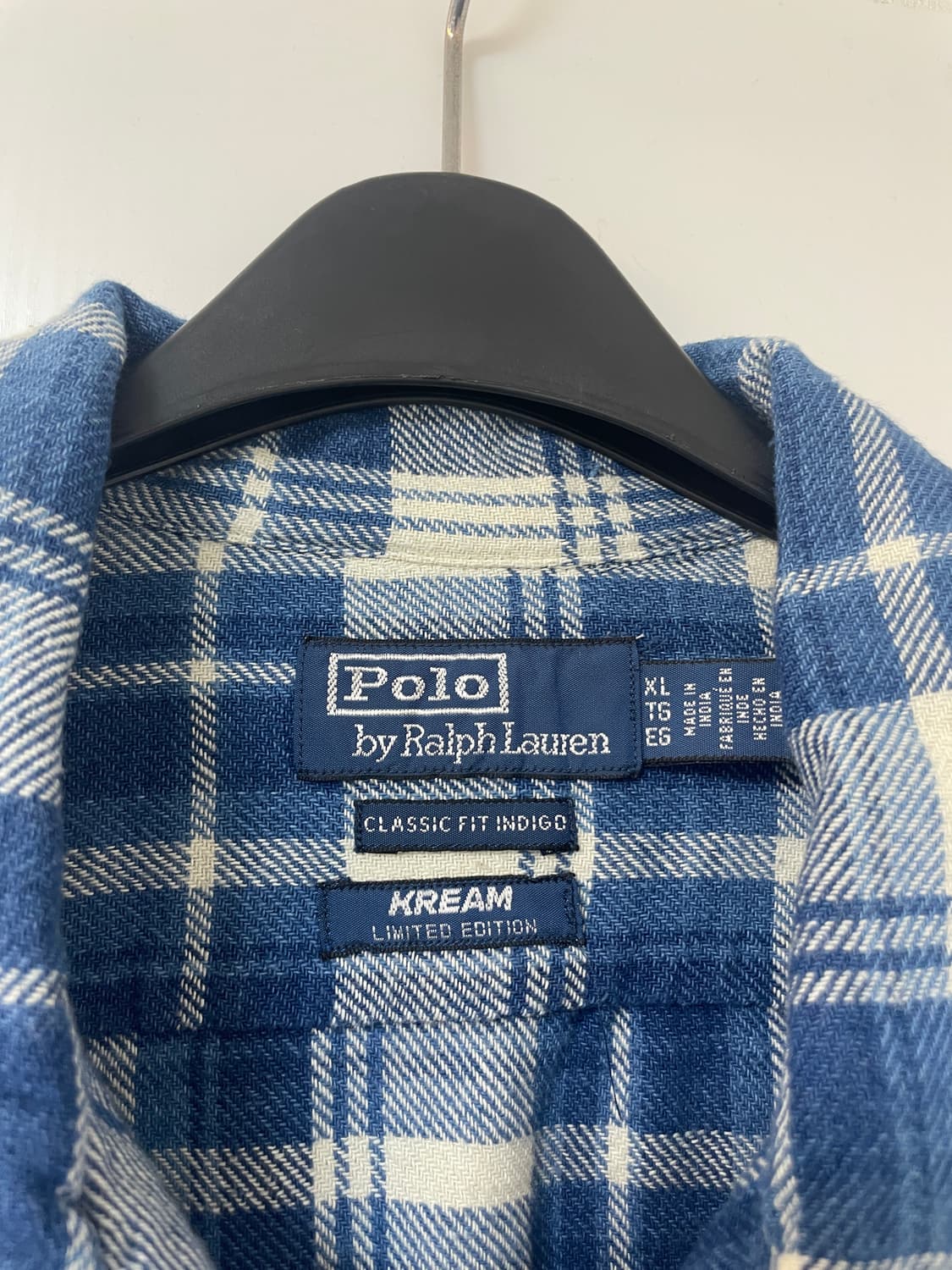 [ XL]폴로 랄프 로렌 플래드 플란넬 캠프 셔츠 블루 상품이미지5