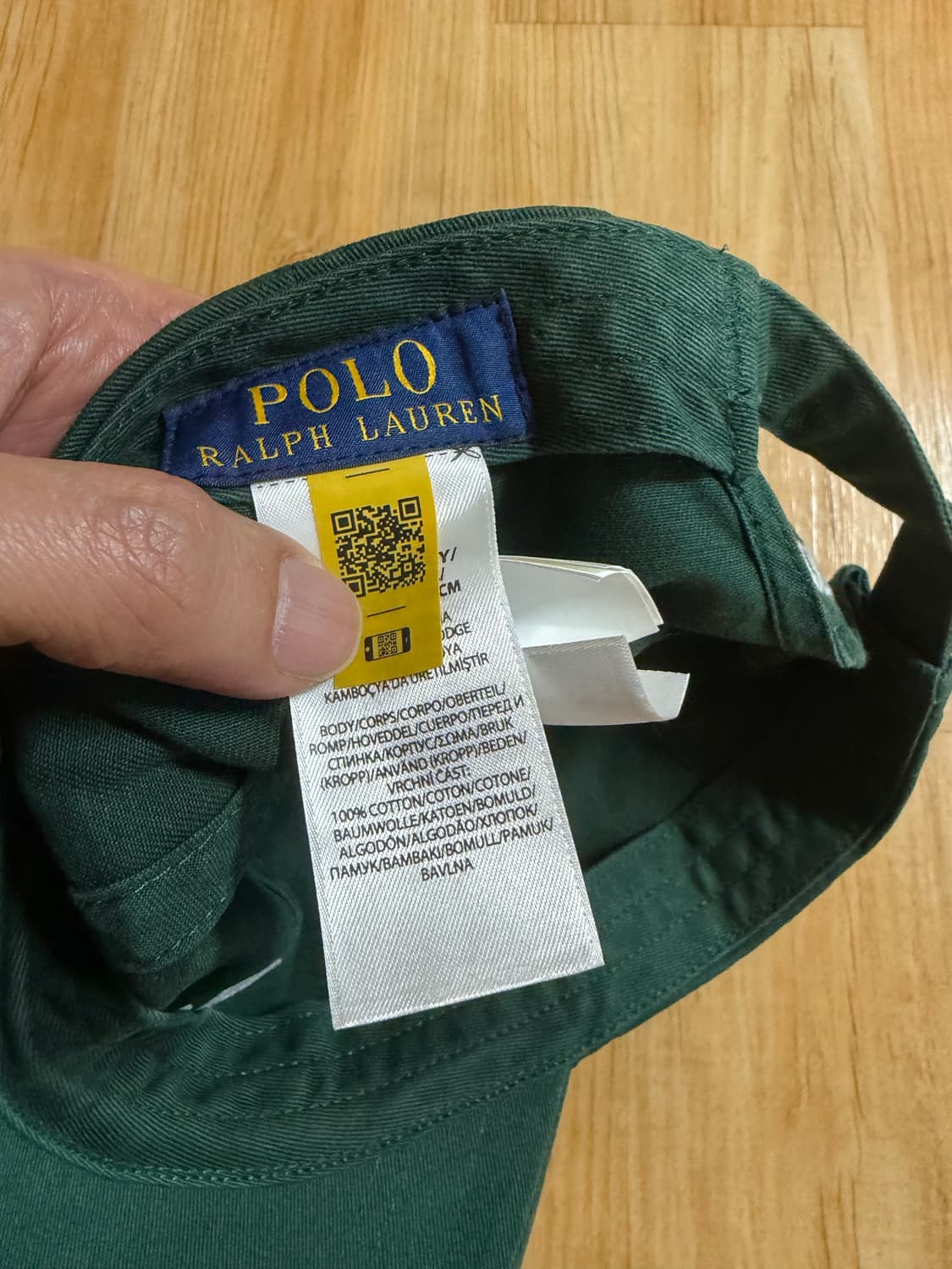 폴로 스컬 치노 볼캡 그린 컬러 모자 상품이미지4