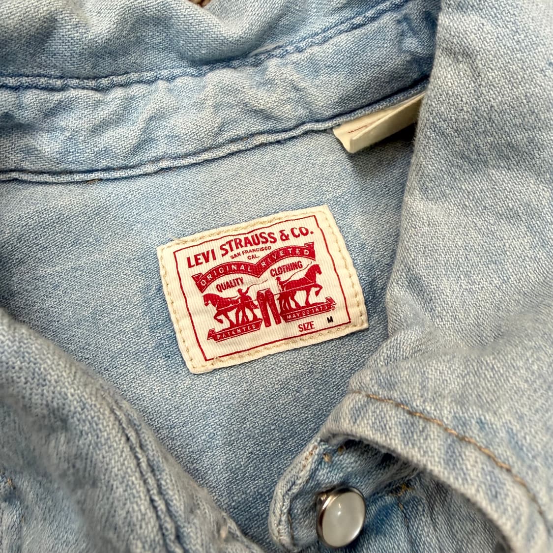 levis 리바이스 우먼스웨스턴  데님 셔츠 m  상품이미지2