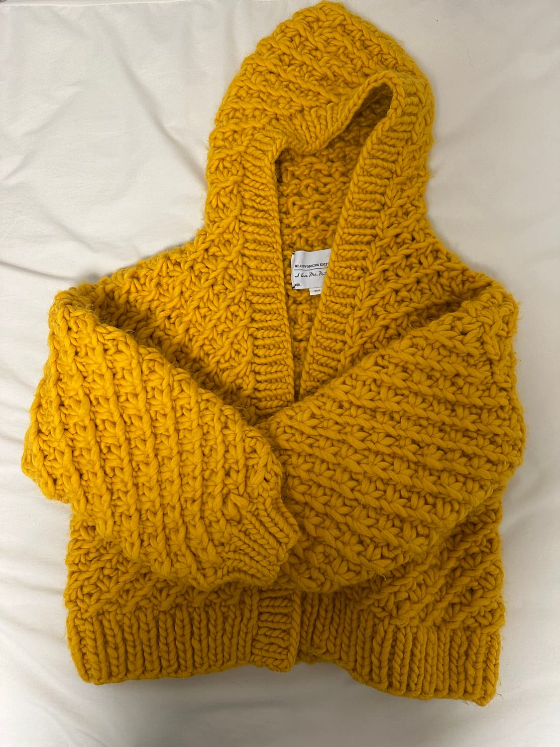 heartworking knitwear 옐로우 니트 가디건 상품이미지6